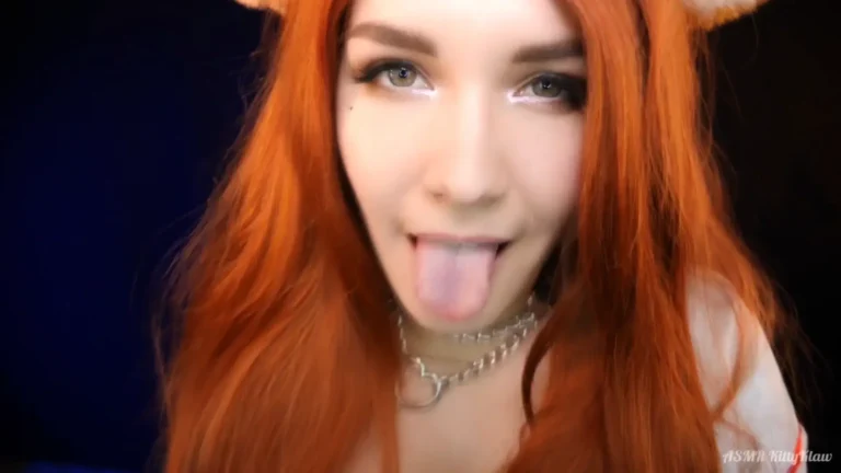 ASMR KittyKlaw Red Furry Lens Licking Patreon Leak
