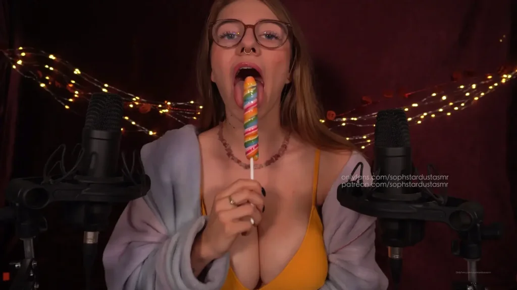 Soph Stardust ASMR Lollipop Play in My Sexy Lingerie OF Leak