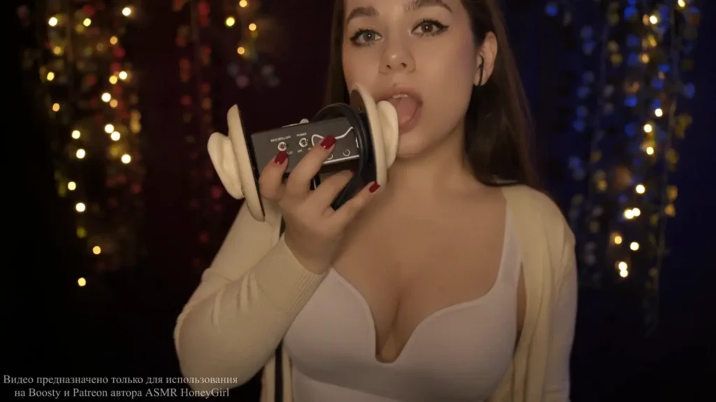 ASMR HoneyGirl Sensual Ear Licking with a Beautiful Angle Patreon Leak