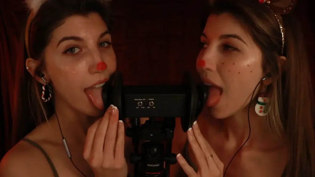 FrivolousFox ASMR Twin Reindeer Ear Eating Dec Exclusive Patreon Leak